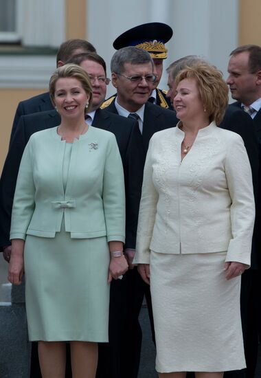 President-elect Vladimir Putin during inauguration ceremony