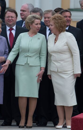 President-elect Vladimir Putin during inauguration ceremony