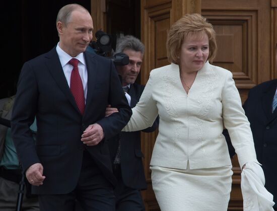 President-elect Vladimir Putin during inauguration ceremony
