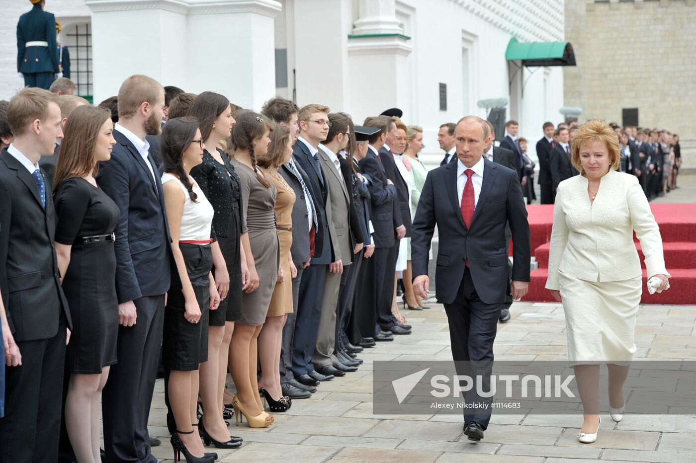 President-elect Vladimir Putin during inauguration ceremony