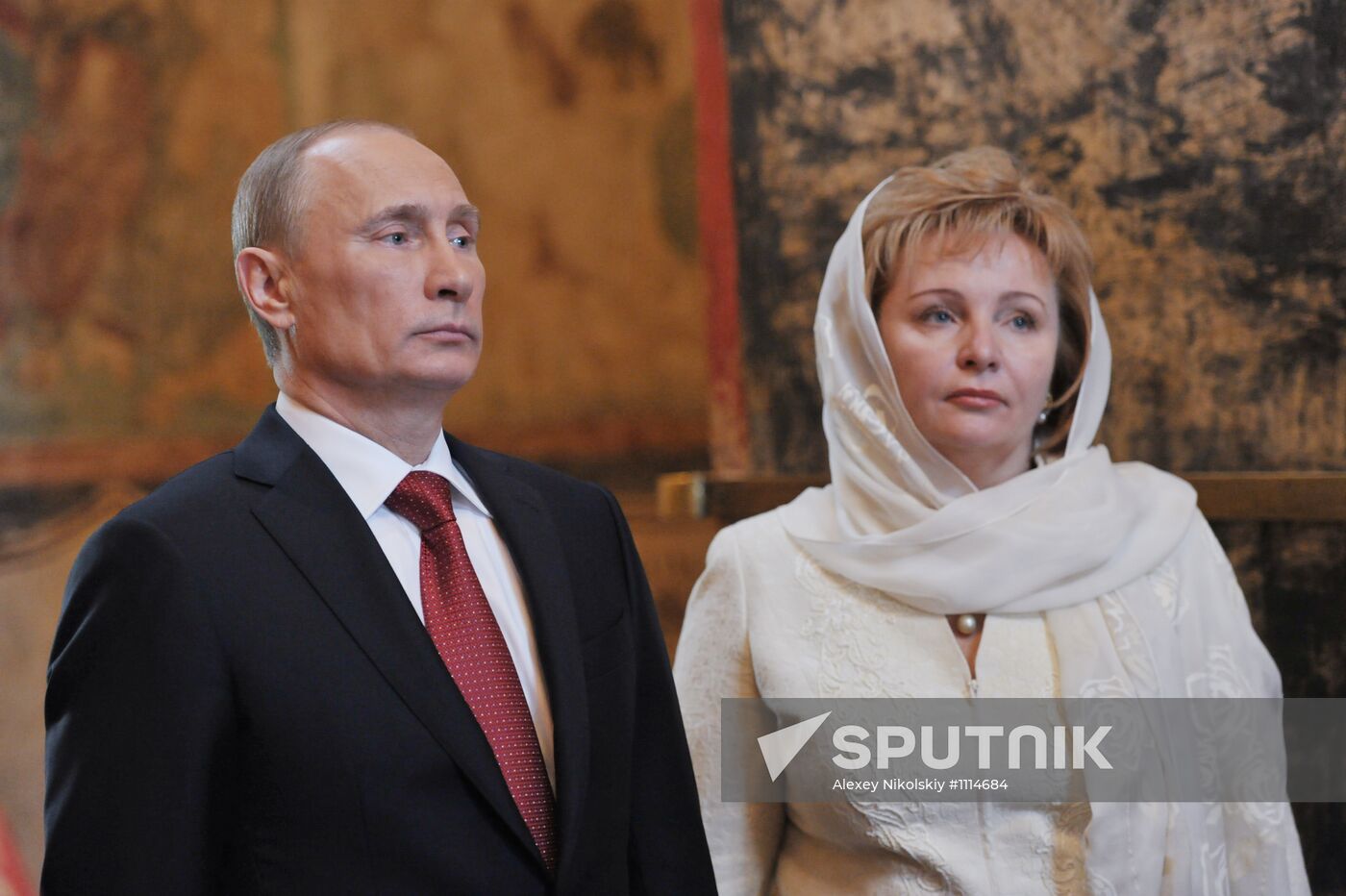 President-elect Vladimir Putin during inauguration ceremony