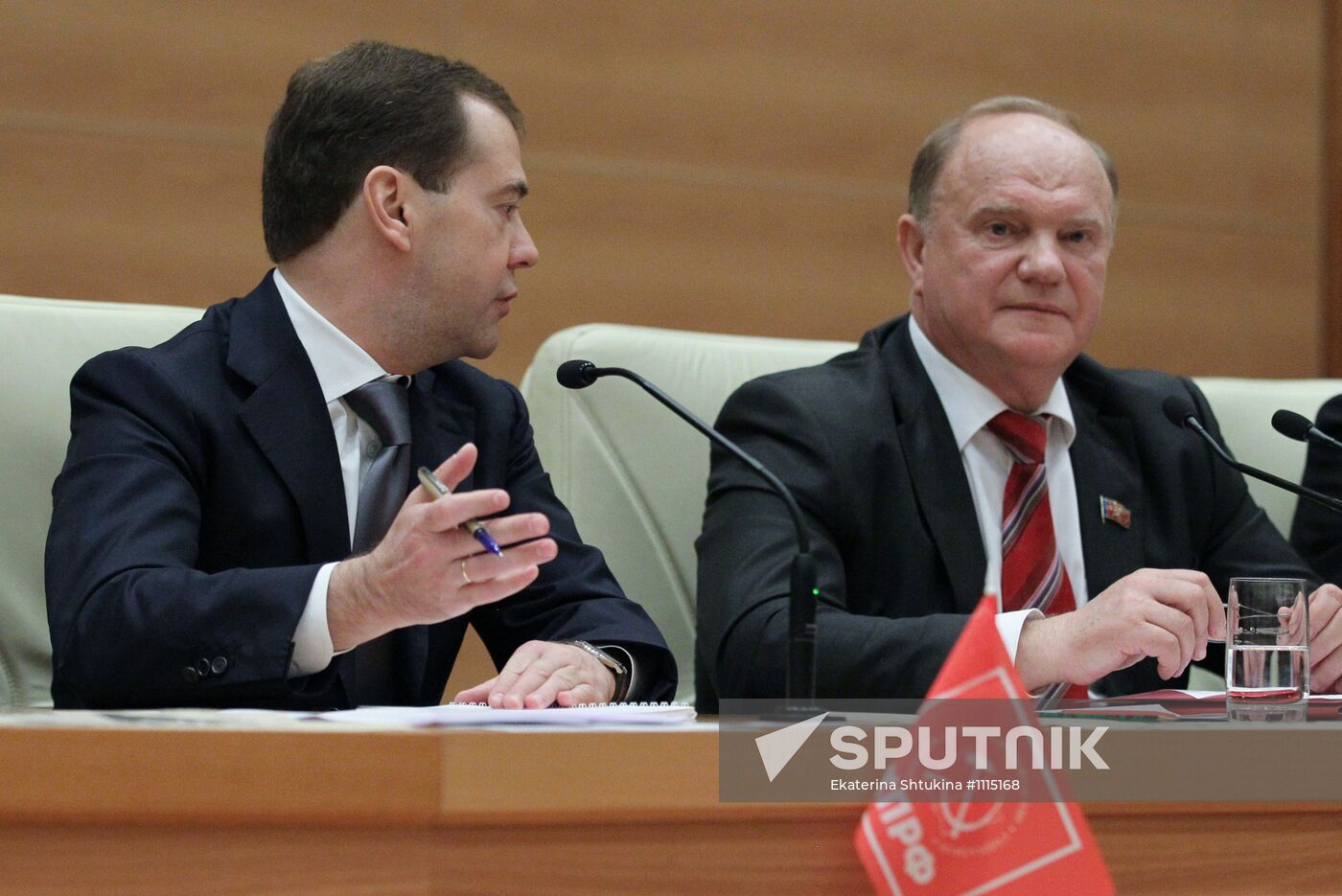 D. Medvedev holds consultations with Communist Party