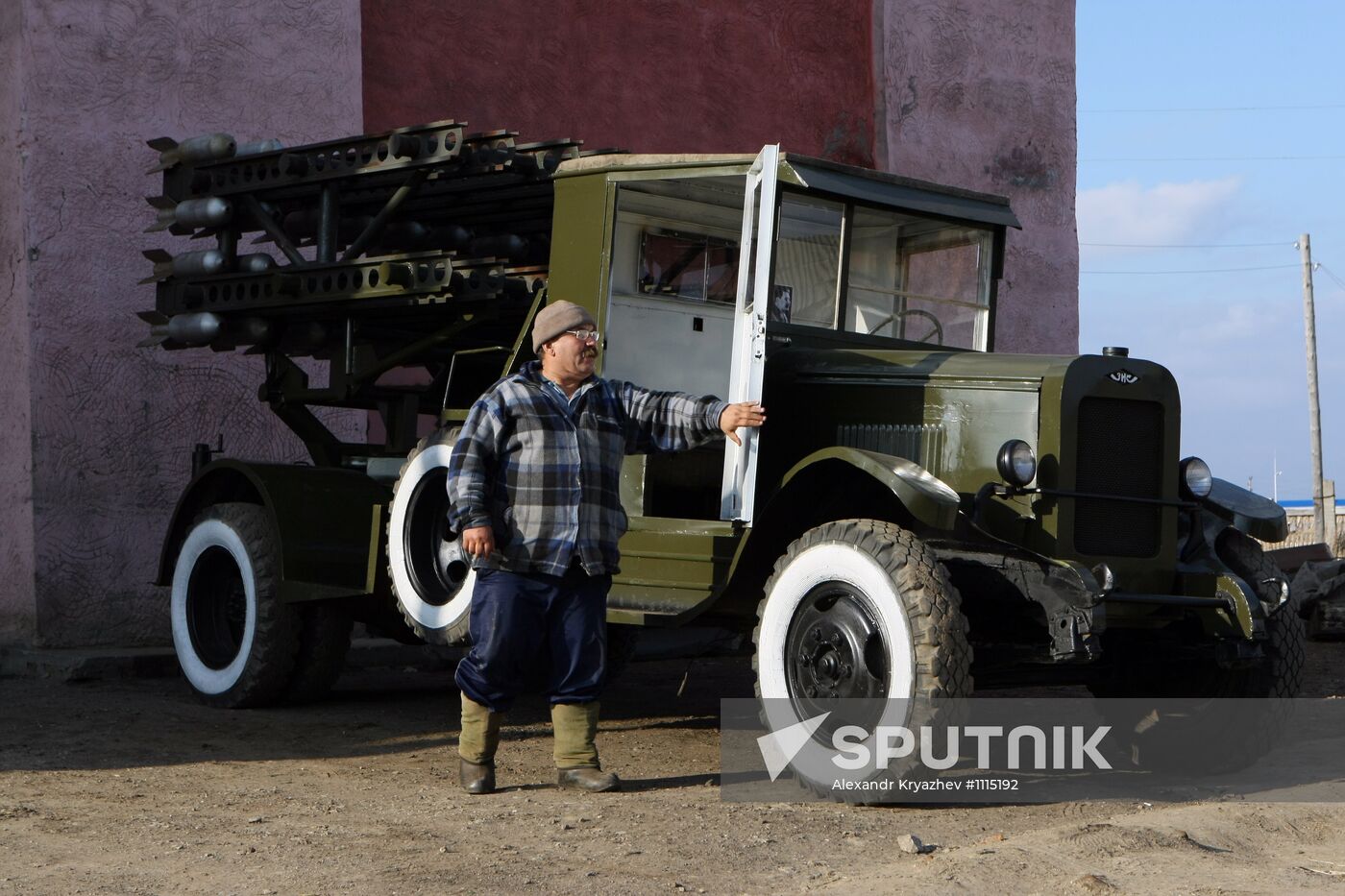 BM 32 "Katysha" combat vehicle restored in Novosibirsk