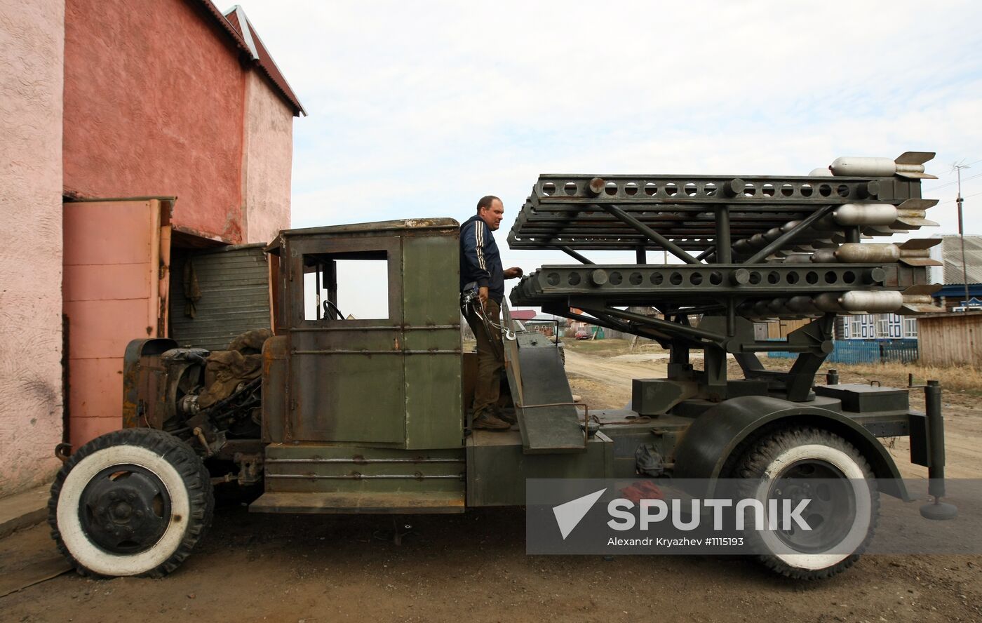 BM 32 "Katysha" combat vehicle restored in Novosibirsk
