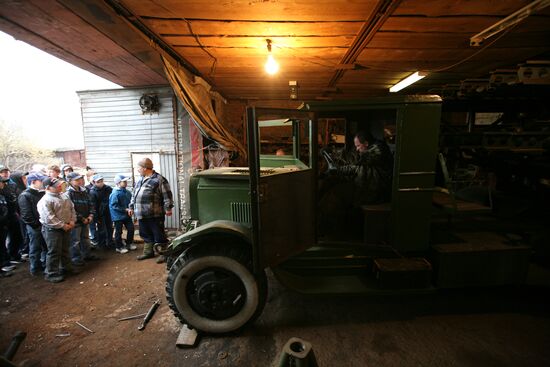BM 32 "Katysha" combat vehicle restored in Novosibirsk