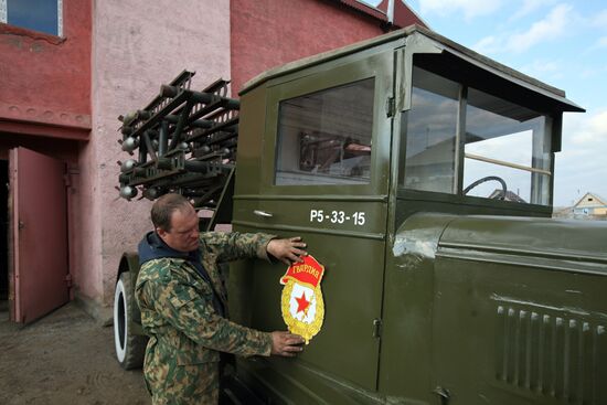 BM 32 "Katysha" combat vehicle restored in Novosibirsk
