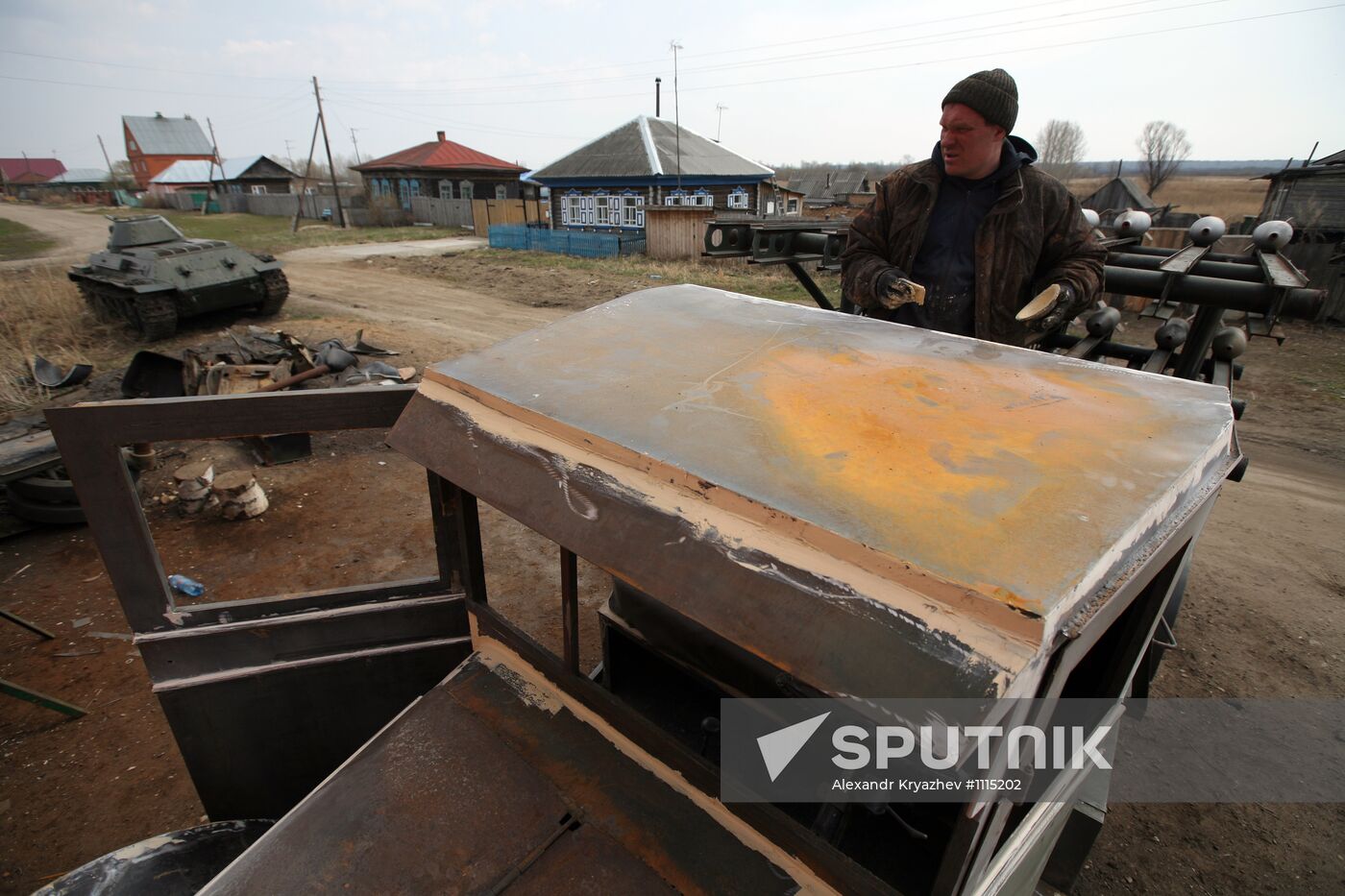 BM 32 "Katysha" combat vehicle restored in Novosibirsk