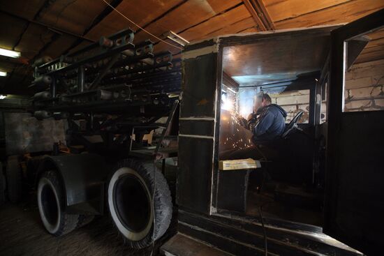 BM 32 "Katysha" combat vehicle restored in Novosibirsk