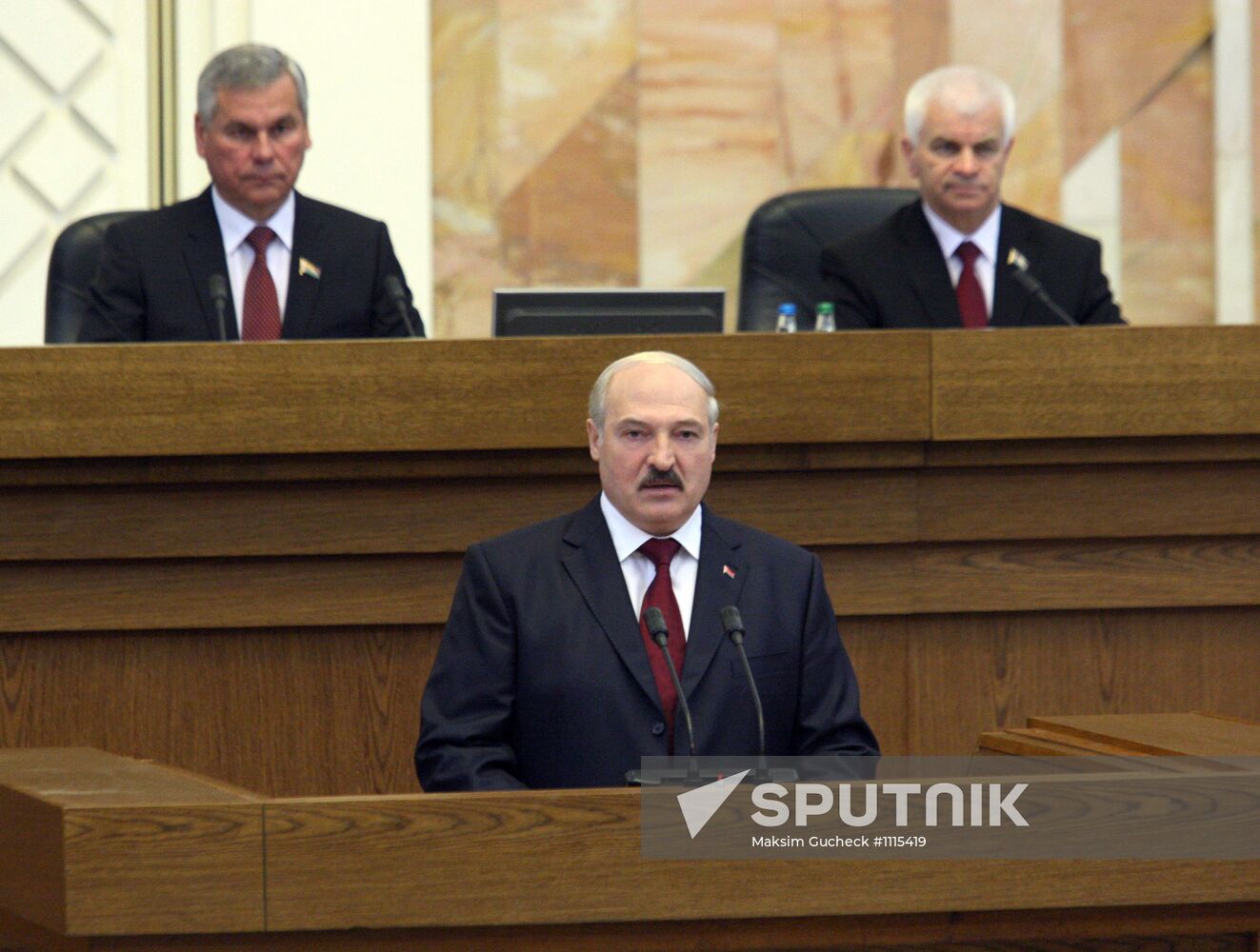 Alexander Lukashenko addresses Belarusian people and parliament