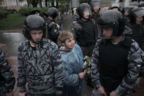 Opposition rally on Pushkinskaya Square
