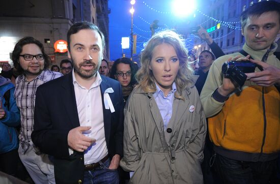Opposition rally on Pushkinskaya Square