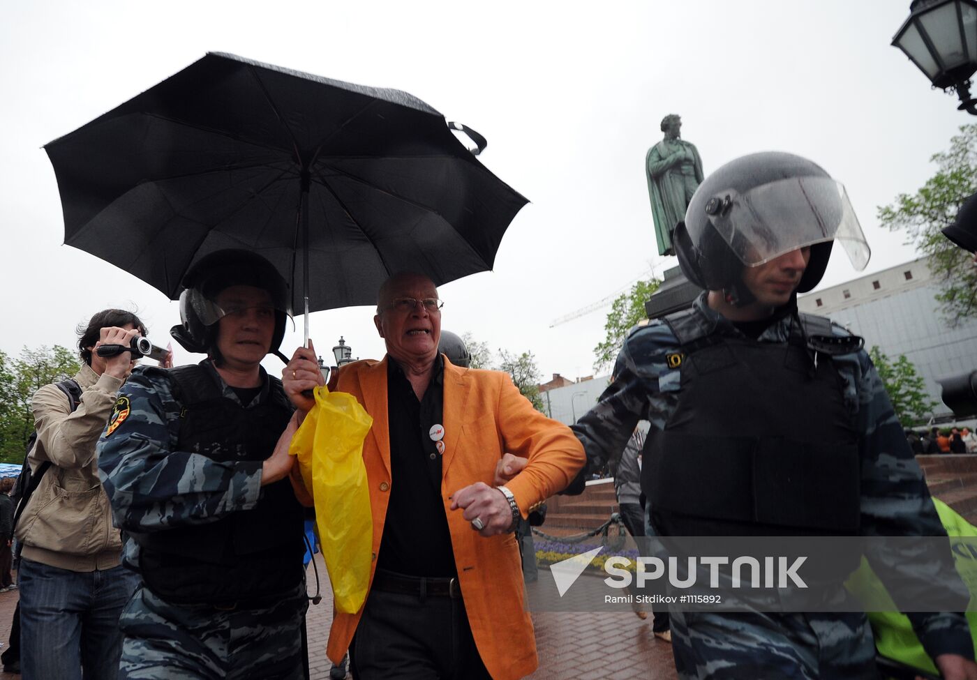Opposition rally in Pushkin Square