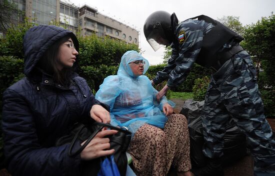 Opposition rally in Pushkin Square