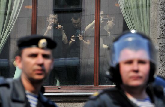 Opposition protest on Pushkinskaya Square