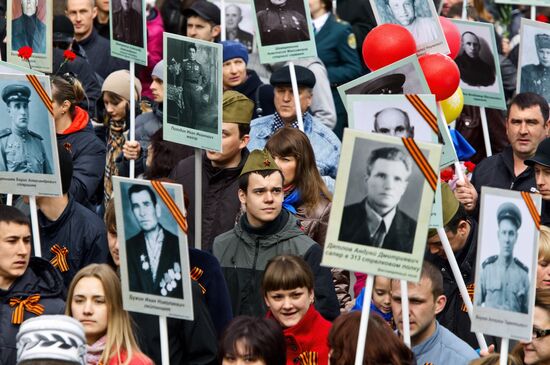 Victory Day parade in regions
