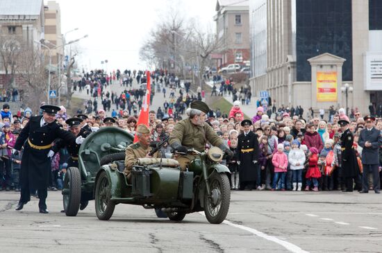Victory Day parade in regions