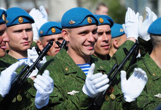 Victory Day parade in regions