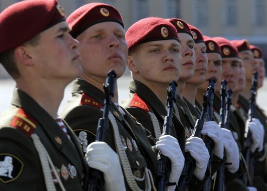 Victory Day parade in St Petersburg