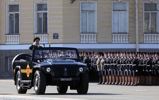 Victory Day parade in St Petersburg