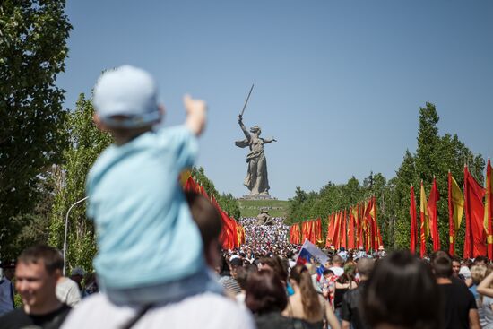 Victory Day celebrations in Volgograd