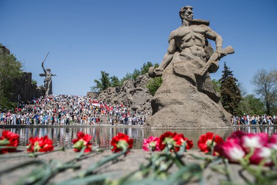 Victory Day celebrations in Volgograd