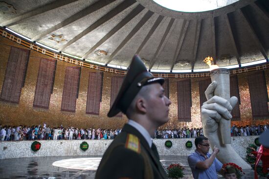 Victory Day celebrations in Volgograd