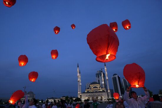 Victory Day celebrations in Grozny