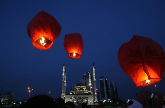 Victory Day celebrations in Grozny