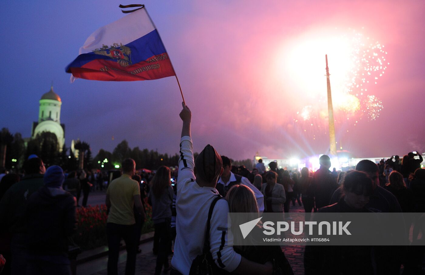 Victory Day fireworks in Moscow
