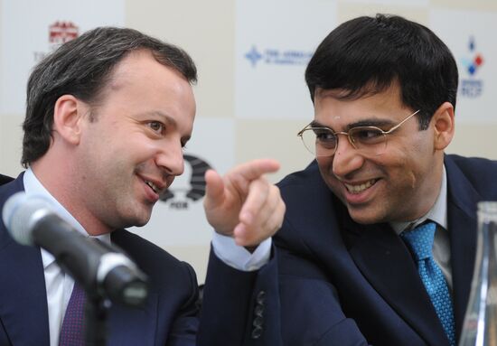 Chess. Opening ceremony of match for world title