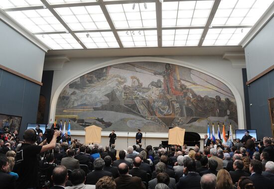 Chess. Opening ceremony of match for world title