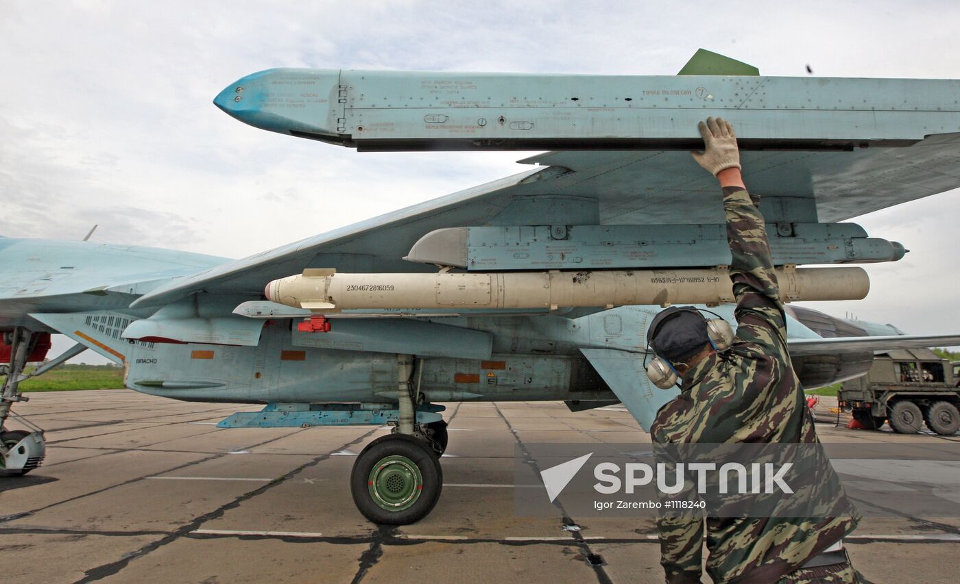 Sukhoi 27 jets in training flights