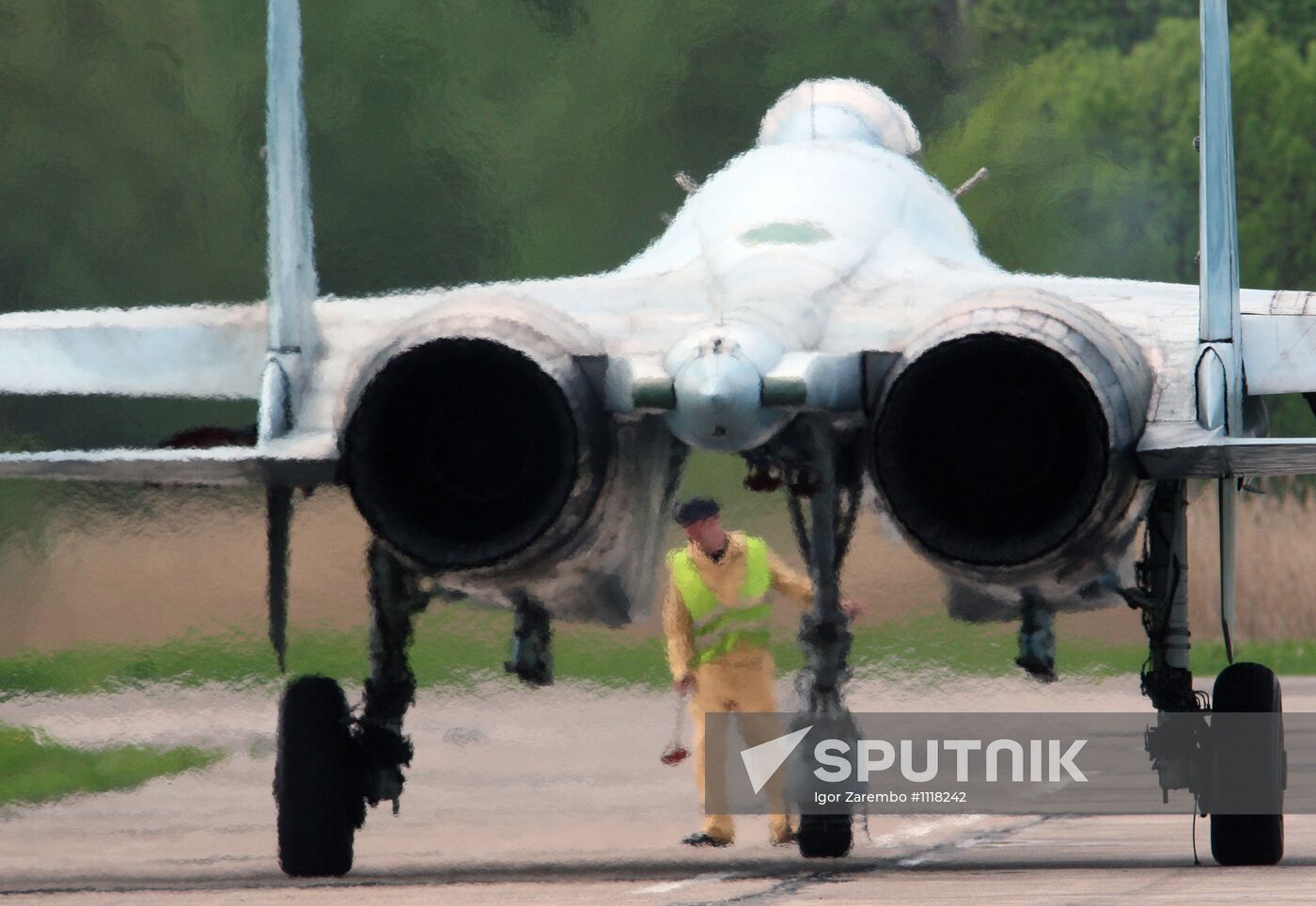 Training flights of Air Force Su-27