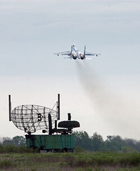 Training flights of Air Force Su-27