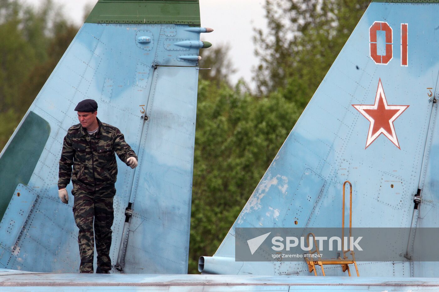 Sukhoi 27 jets in training flights