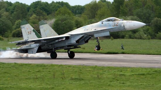 Training flights of Air Force Su-27