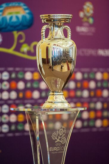 Trophy of European Football Championships in Kiev
