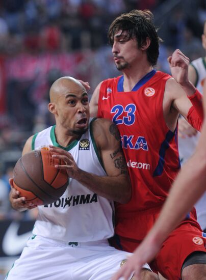 Basketball Euroleague. CSKA vs. Panathinaikos