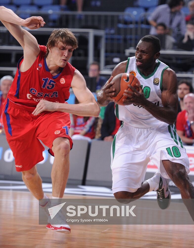 Basketball Euroleague. CSKA vs. Panathinaikos