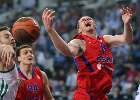 Basketball Euroleague. CSKA vs. Panathinaikos