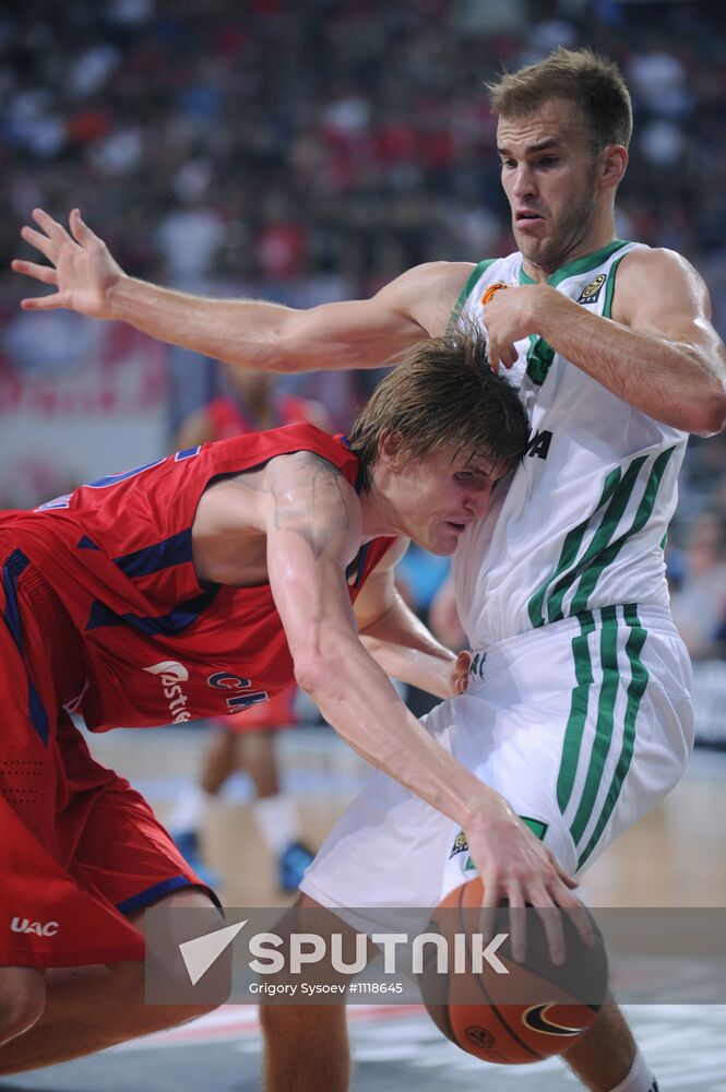 Basketball Euroleague. CSKA vs. Panathinaikos