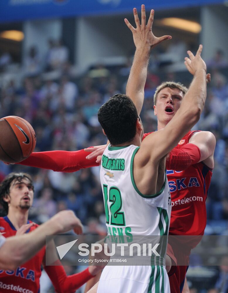 Basketball Euroleague. CSKA vs. Panathinaikos