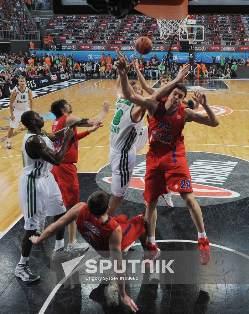 Basketball Euroleague. CSKA vs. Panathinaikos