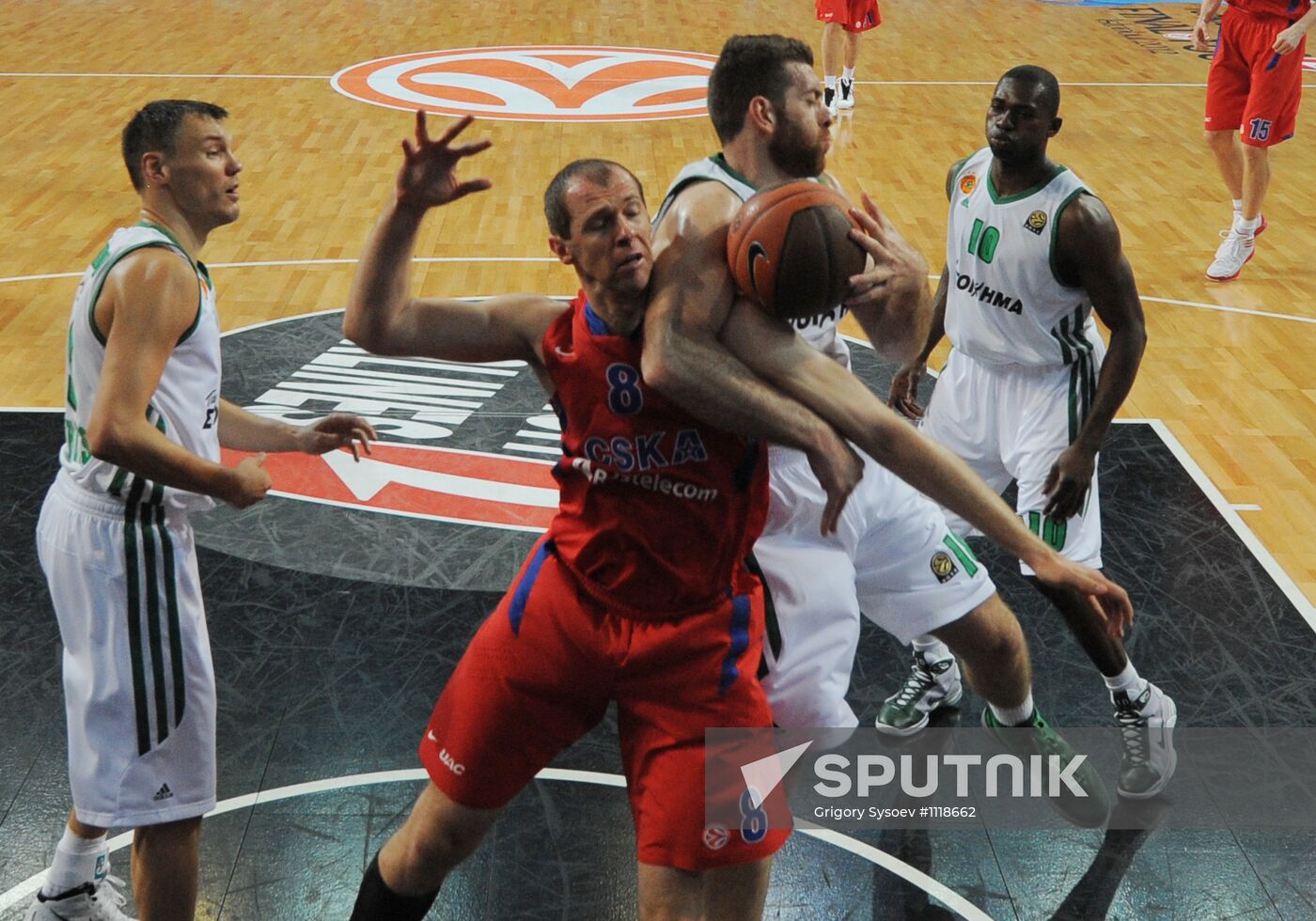 Basketball Euroleague. CSKA vs. Panathinaikos