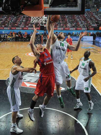 Basketball Euroleague. CSKA vs. Panathinaikos