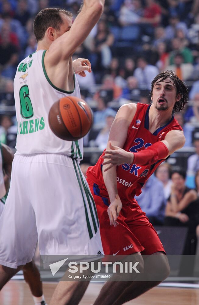 Basketball Euroleague. CSKA vs. Panathinaikos