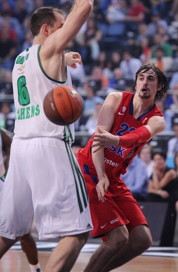 Basketball Euroleague. CSKA vs. Panathinaikos