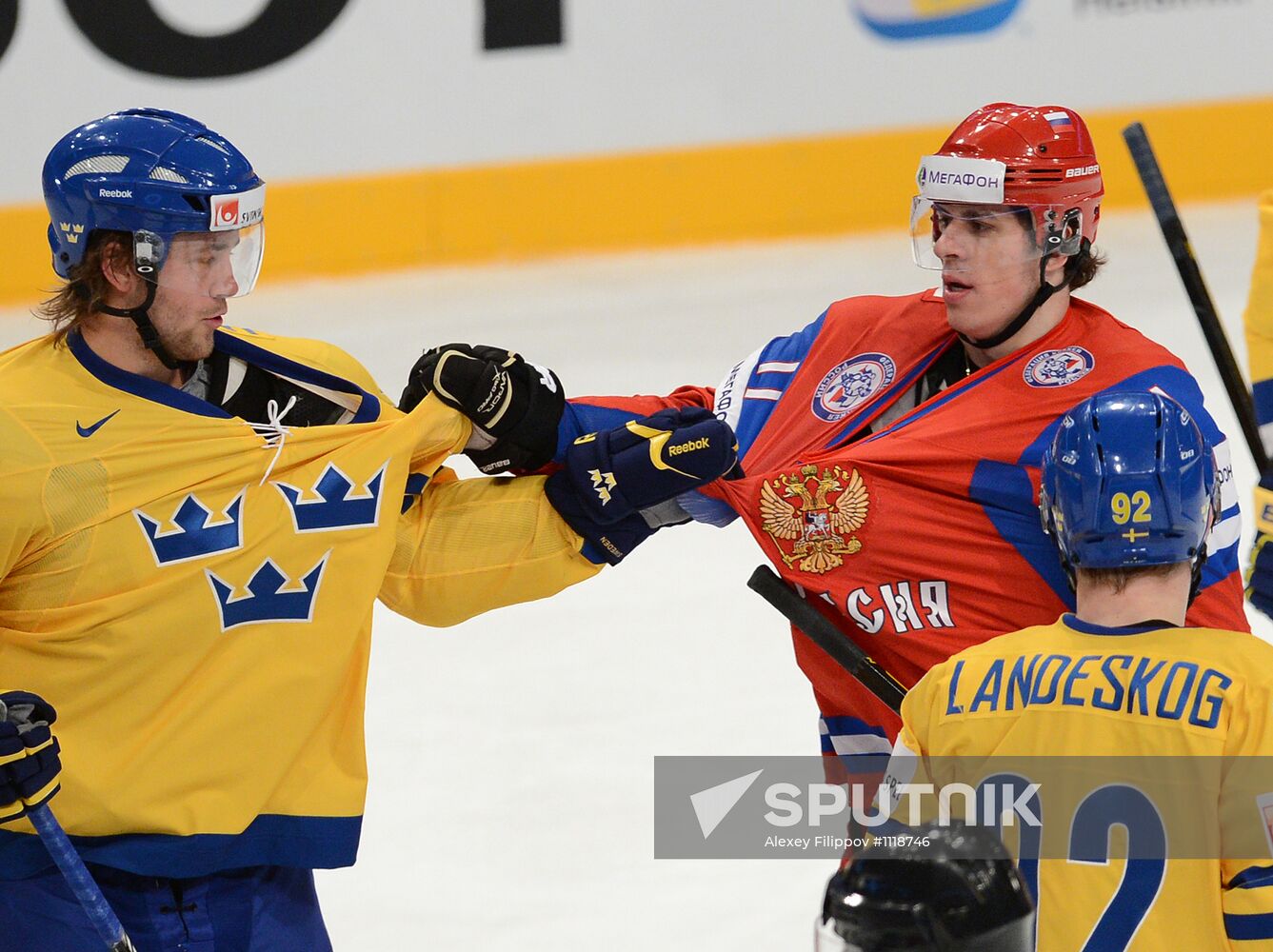 Hockey World Championship. Match Russia - Sweden