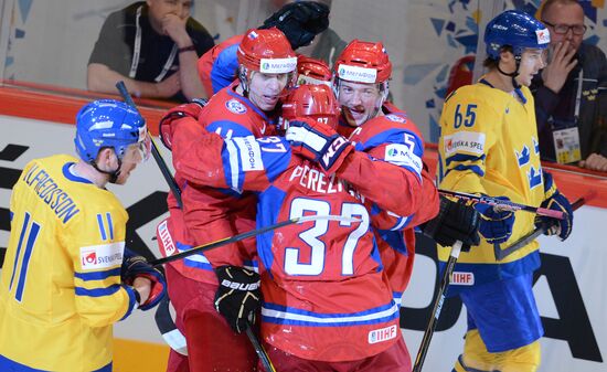 Hockey World Championship. Match Russia - Sweden