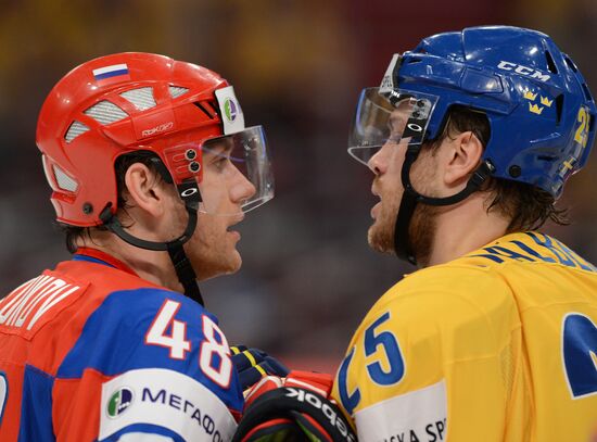 Ice Hockey World Championship. Russia vs. Sweden